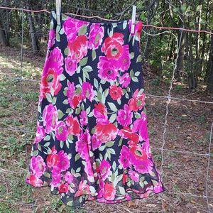 Byer California Girls Cute Floral Skirt.